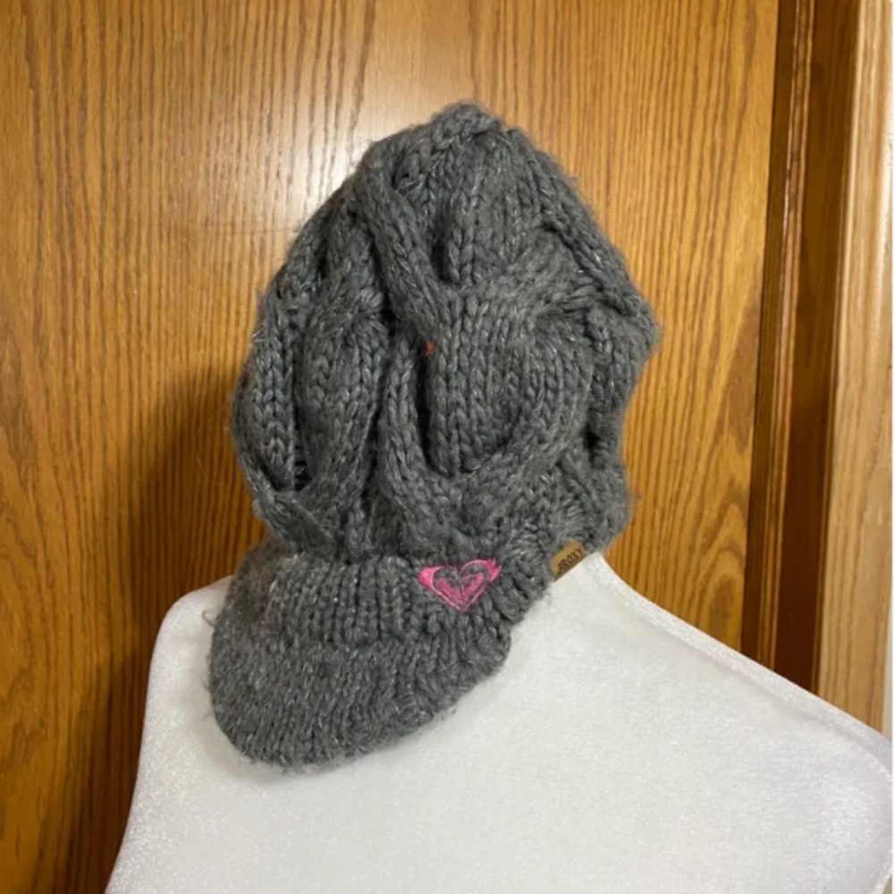 Cozy Gray Knit  Hat